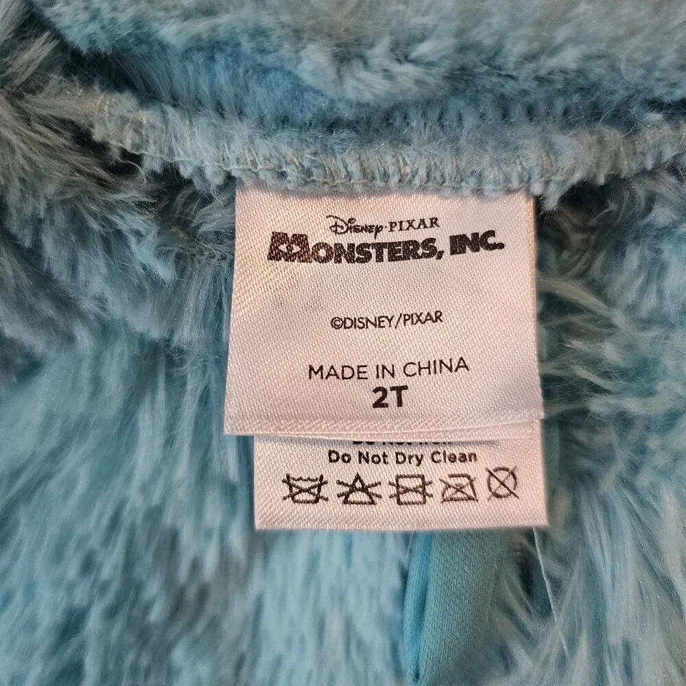Monsters Inc Sully Sullivan Furry Tail One Piece Halloween Costume Toddler 2T